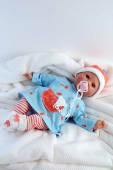 Schildkröt Schnullerbaby Lenchen 37 cm, braune Augen -